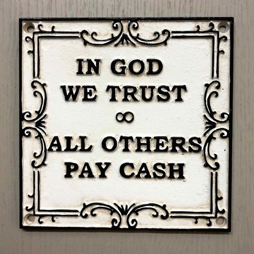 God trust all - trust,