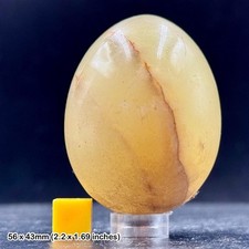Onyx crystal healing egg – genuine polished natural stone with certificate