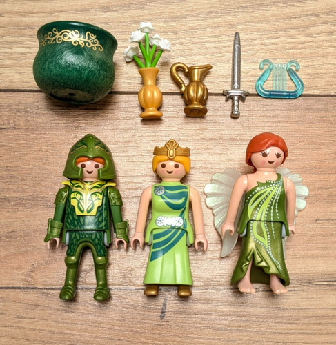 Bundle playmobil green castle - green,
