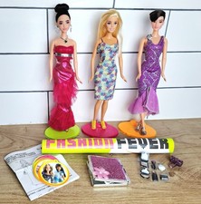 BARBIE x3 dolls FASHION FEVER