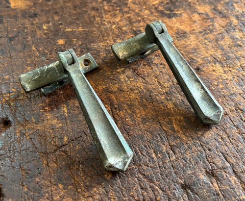 Art deco cast brass teardrop - art,