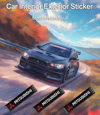 2 X Domed 58mm Mitsubishi Car