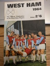 west ham united f.a.cup 1964 souvenir hand book