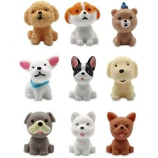 9PCS Mini Resin Dogs Dog Ornaments Puppy Miniature Figurines Model Toy
