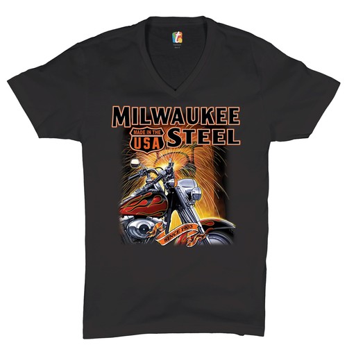 Milwaukee steel neck - milwaukee, t-shirt