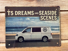 VW fun Camper Van T5 Tin Sign Retro Garage Wall art gift idea him her