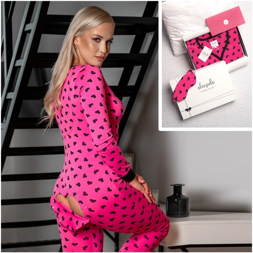 Sexy fitted pajama with - pajama, open