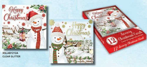 Christmas card pack - card, 12