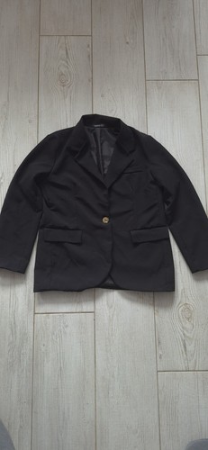 Boohoo black tailored single