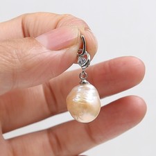 13 mm pink baroque keshi