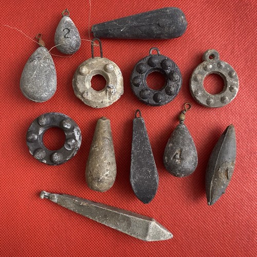 Vintage lead fishing - x,