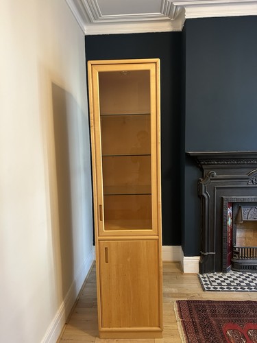 Solid wood display cabinet - wood,
