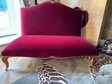 Ex Showhome Christopher Guy Belmondo 2 seater Bench sofa velvet  rrp £6,800