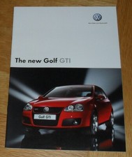 Volkswagen VW Golf GTI Mk5 Brochure 2004-2005 - 2.0 TFSI inc DSG