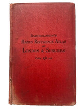 BARTHOLOMEW'S HANDY REFERENCE ATLAS of LONDON & SUBURBS 1913 2nd Edition MAPS