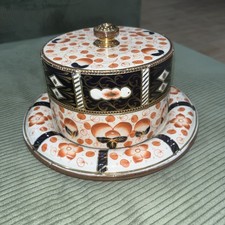 Antique Cheese Dish, Imari