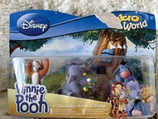 Disney Micro World Tigger & friends flocked figures Toy selection Brand New Box