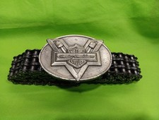 1983  Motorcycle Primary Chain Belt With Harley Davidson Buckle 35" end to end