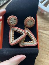 Crystal Pink Earrings Culture Vulture New In Gift Box Rrp £35