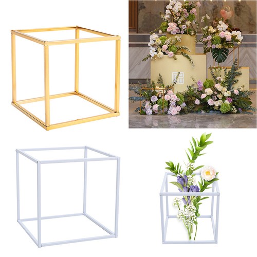 Flower centerpiece stand cube - stand,