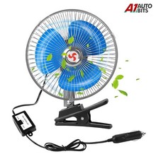 Fan Portable Dashboard Car Cooling Oscillating Vehicle Auto Clip On 8'' 20cm 12V