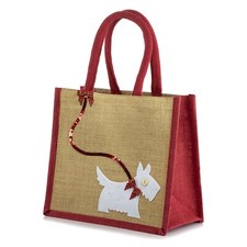 Jute Hessian Lunch Gift Red