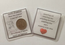 Lucky Sixpence Gift for the Bride - Wedding Day Gift in Organza Gift Bag
