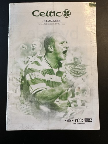 Celtic kilmarnock programme - celtic,