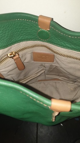Ugg bag green and beige - green,
