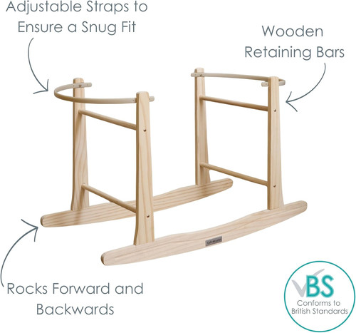 Wooden standard rocking moses - wooden,