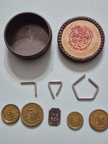 Vintage apothecary weights - vintage,