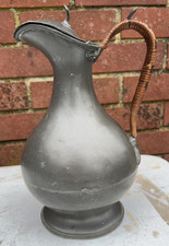 Vintage Pewter Rattan Handle