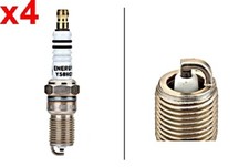 4x Spark Plug HELLA Fits FORD