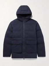 NN07 Mason Quilted Cotton-Blend PrimaLoft Hooded Jacket Men Size: M