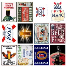 Alcohol Retro Metal Signs/Plaques Man Cave, Cool Novelty Gift, Bar/ Pub 23