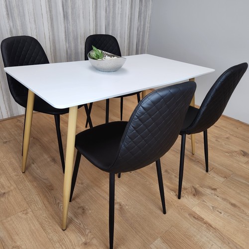 Dining table and black grey - table, 4
