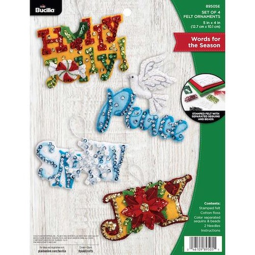Bucilla felt ornaments - felt,