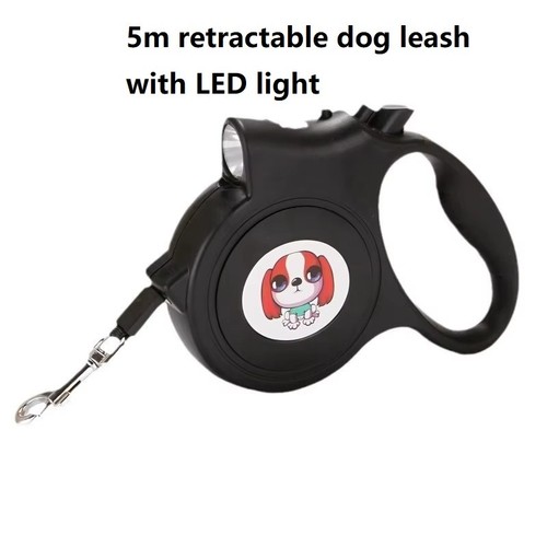 Retractable dog lead with led - retractable,