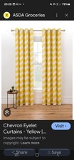 Pair of Yellow Curtains Zig