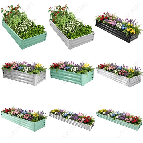 Galvanised steel raised garden - steel,
