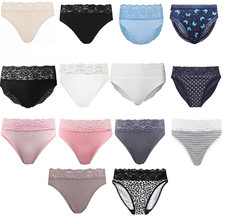 Ex M&S HIGH LEG/RISE Briefs/Pants/Knickers 2 OR 3 Pair Packs Uk Size 8 - 22