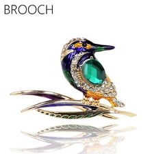 Art Deco Style Enamel Crystal