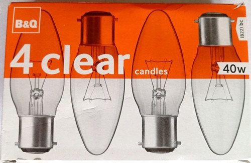 40w clear candle - 40w,