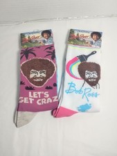 Bob ROSS Crew Socks. 2 Pairs