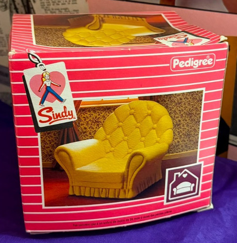 Sindy armchair original box - sindy,