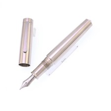 NAKAYA Nakaya Fountain Pen Writer Piccolo Titanium Bold (Matte Ruthenium