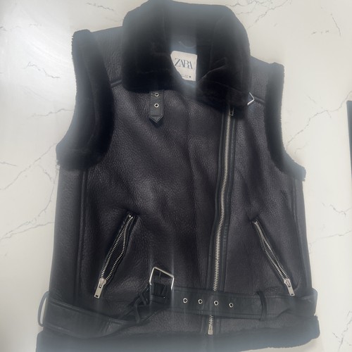 Zara black gilet - black, l