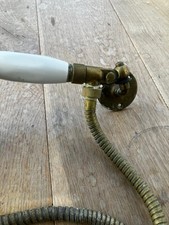 Vintage/antique brass bath shower mixer and taps