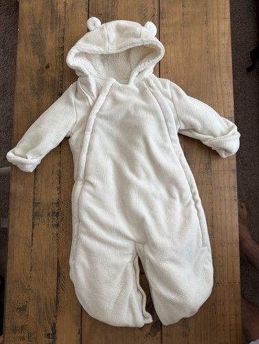 Baby gap ivory fleece hooded - baby,