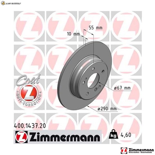 Brake disc 400 1437 - 2x,